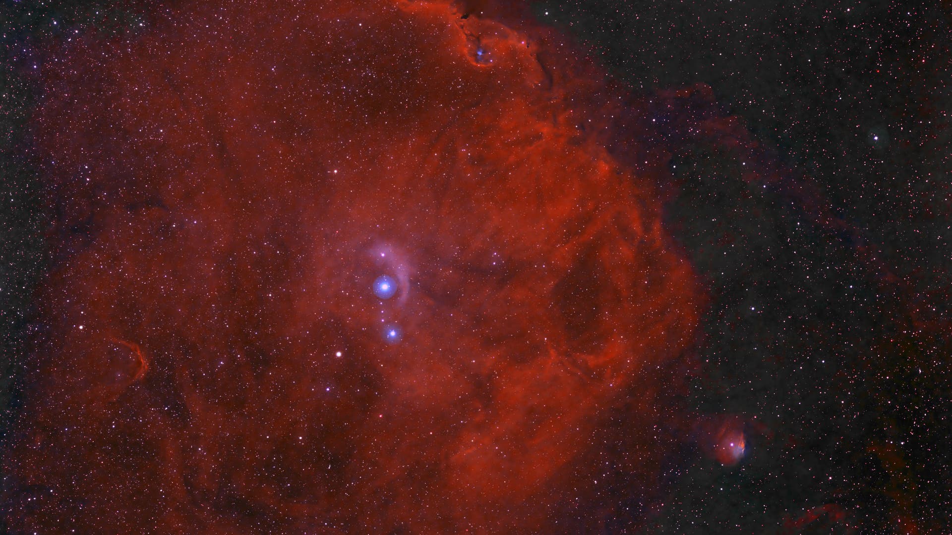 Angelfish Nebula (Sh2264 und Sh2263) Spektrum der Wissenschaft